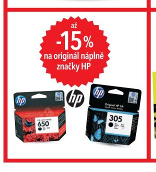 Originál náplně značky HP