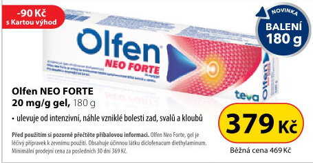 Gel proti bolesti a zánětu kloubů Olfen Neo Forte