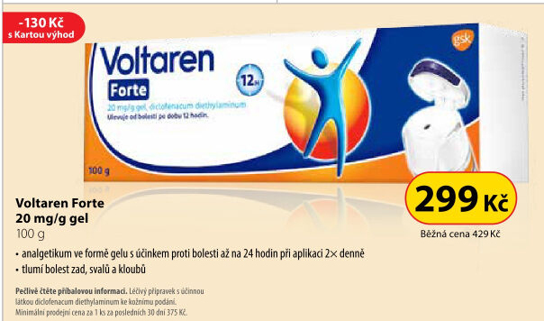 Gel proti bolesti Voltaren Forte - Dr. Max akcniletaky.com