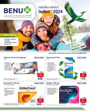 akční leták BENU Lékárna 1.1.2024-31.1.2024