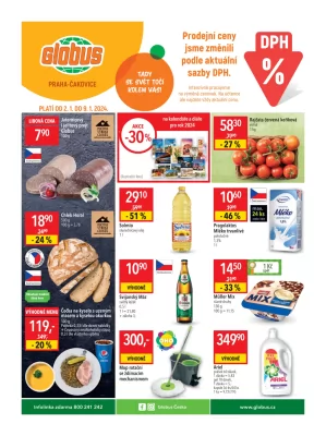 akční leták Globus 2.1.2024-9.1.2024