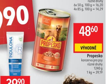 Propesko konzerva pro psy
