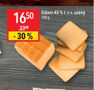 Eidam 45 % t. v s. uzený