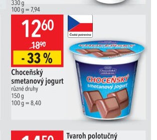 Choceňský smetanový jogurt