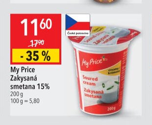 My Price Zakysaná smetana 15%