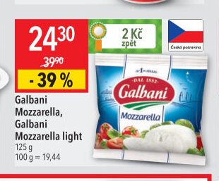 Galbani Mozzarella, Galbani Mozzarella light