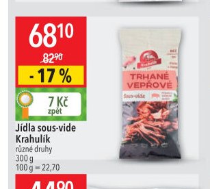 Jídla sous-vide Krahulík 300 g
