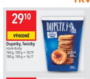 Dupetky, Twistky