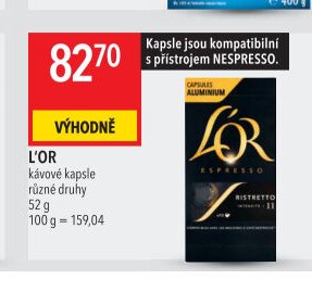 L'OR kávové kapsle