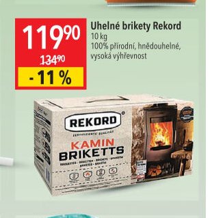Uhelné brikety Rekord