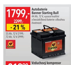 Autobaterie Banner Starting Bull