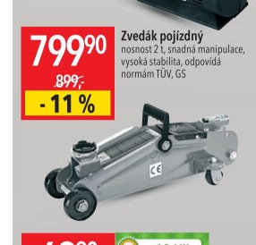 Zvedák pojízdný