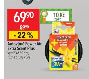 Autovůně Power Air Extra Scent Plus