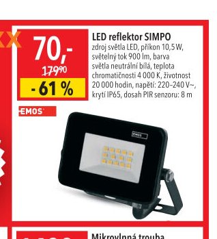 LED reflektor SIMPO