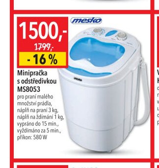 Minipračka s odstředivkou MS8053