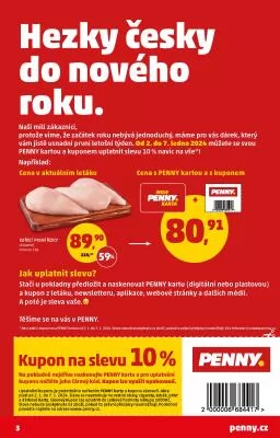 akční leták Penny Market 2.1.2024-3.1.2024
