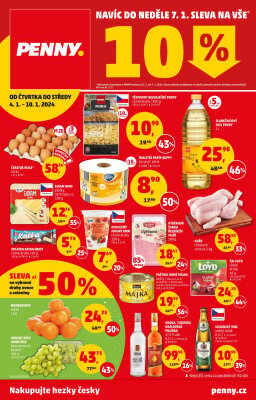 akční leták Penny Market 4.1.2024-10.1.2024