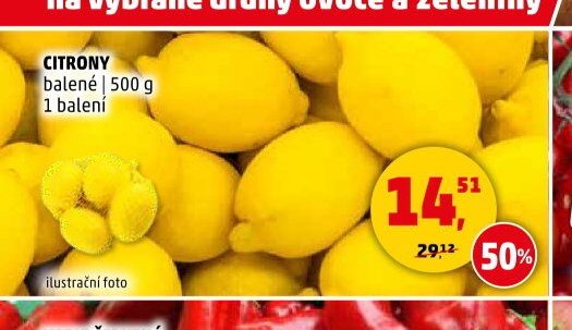 CITRONY balené | 500 g 1 balení