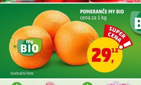 POMERANČE MY BIO cena za 1 kg