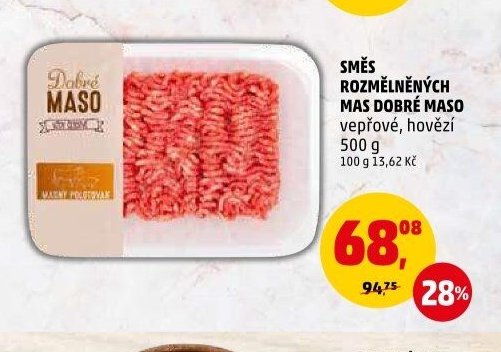 SMĚS ROZMĚLNĚNÝCH MAS DOBRÉ MASO