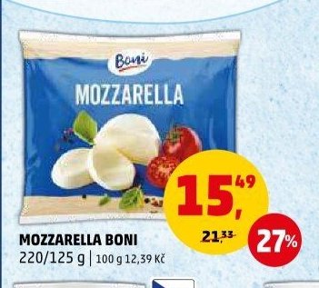 MOZZARELLA BONI 220/125 g