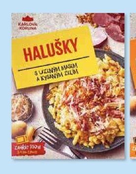 Halušky s uzeným masem a kysaným zelím Karlova Koruna
