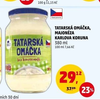 Tatarská omáčka Karlova Koruna