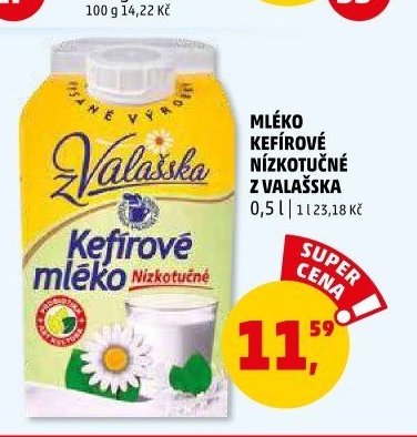 Mléko kefírové nízkotučné Valašska