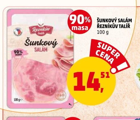 Šunkový salám Řezníkův talíř 100 g