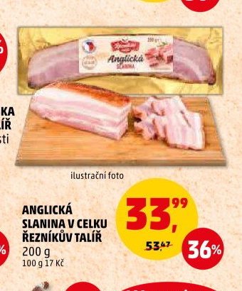 Anglická slanina v celku Řezníkův talíř 200 g