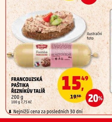 Francouzská paštika Řezníkův talíř 200 g