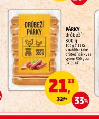 Párky drůbeží 300 g