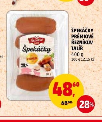 Špekáčky prémiové Řezníkův talíř 400 g