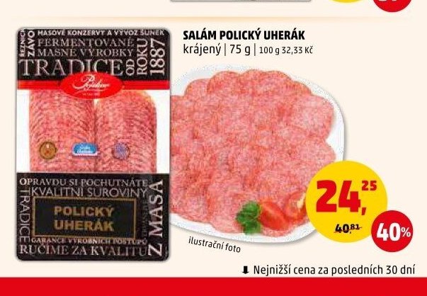 Salám Polický uherák 75 g
