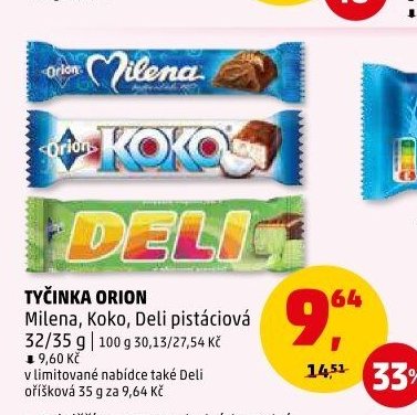 TYČINKA ORION Milena, Koko, Deli