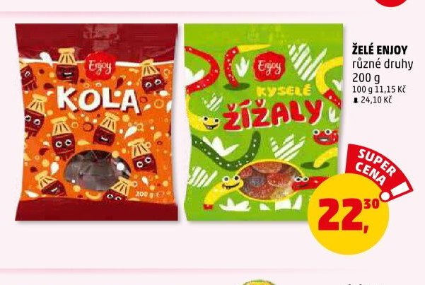 Želé Enjoy různé druhy