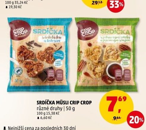 SRDÍČKA MÜSLI CRIP CROP