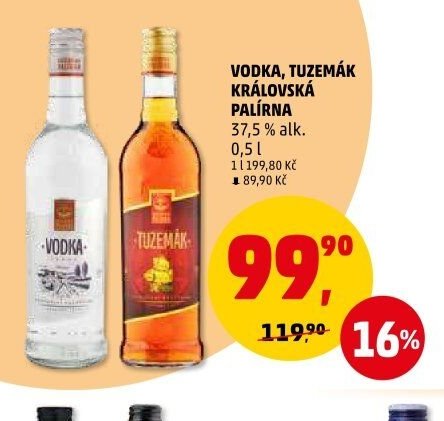 Vodka, Tuzemák Královská palírna