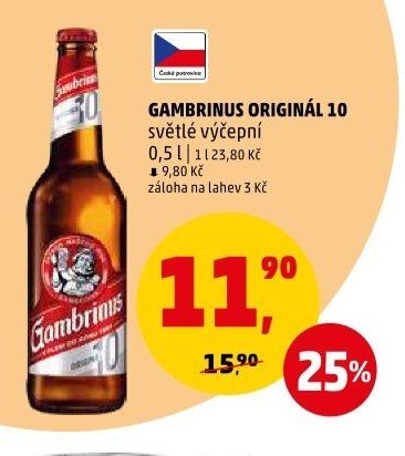 GAMBRINUS ORIGINÁL 10