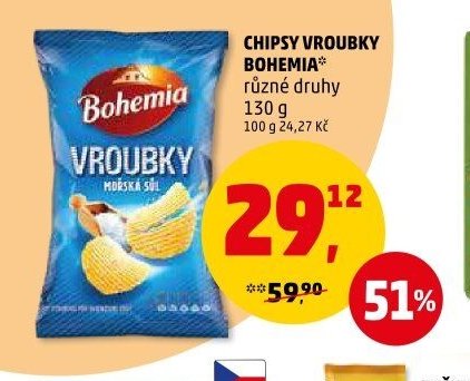 CHIPSY VROUBKY BOHEMIA