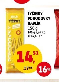 TYČINKY POHODOVKY HAVLÍK