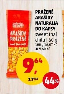 PRAŽENÉ ARAŠÍDY NATURALIA DO KAPSY