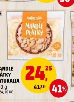 MANDLE PLÁTKY NATURALIA