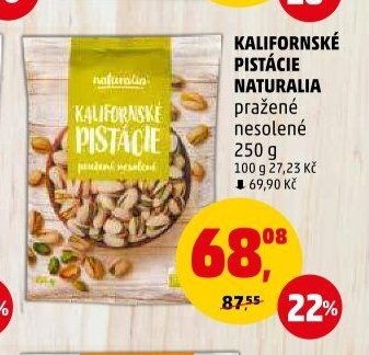 KALIFORNSKÉ PISTÁCIE NATURALIA