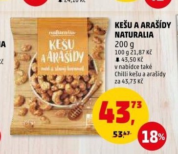 KEŠU A ARAŠÍDY NATURALIA