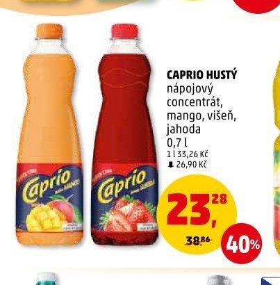 Caprio hustý nápojový koncentrát