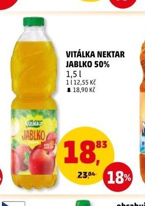 Vitálka nektar jablko 50%