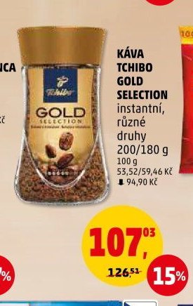 KÁVA TCHIBO GOLD SELECTION