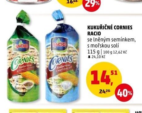 KUKUŘIČNÉ CORNIES RACIO