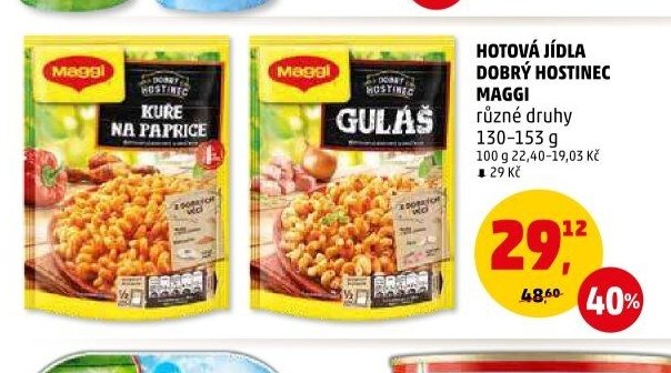 HOTOVÁ JÍDLA DOBRÝ HOSTINEC MAGGI